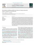 We published a paper on travel behavior changes and subjective well-being determinants among older people in response to a new metro line